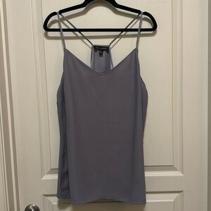 Gray dressy tank top